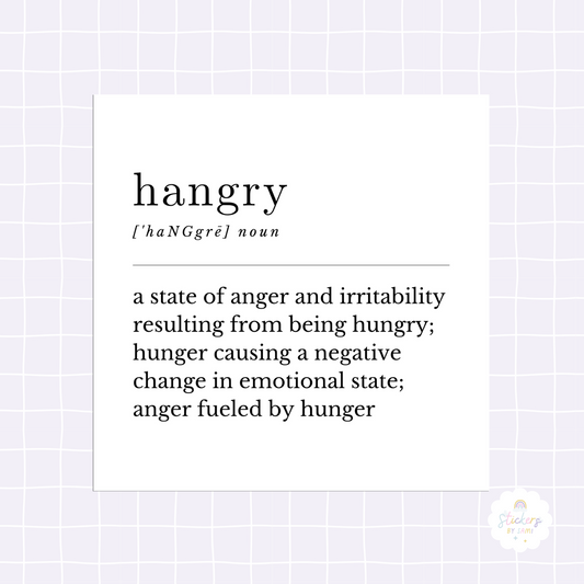 Hangry Definition Sticker