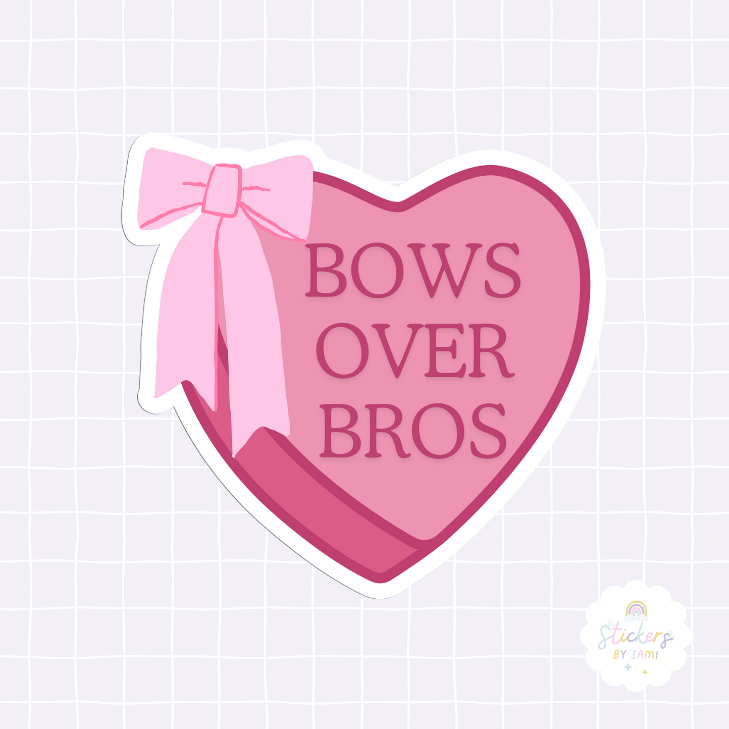 Bows Over Bros Sticker