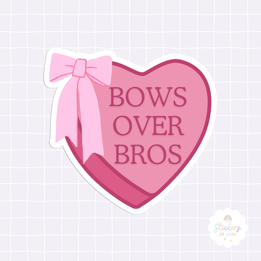 Bows Over Bros Sticker