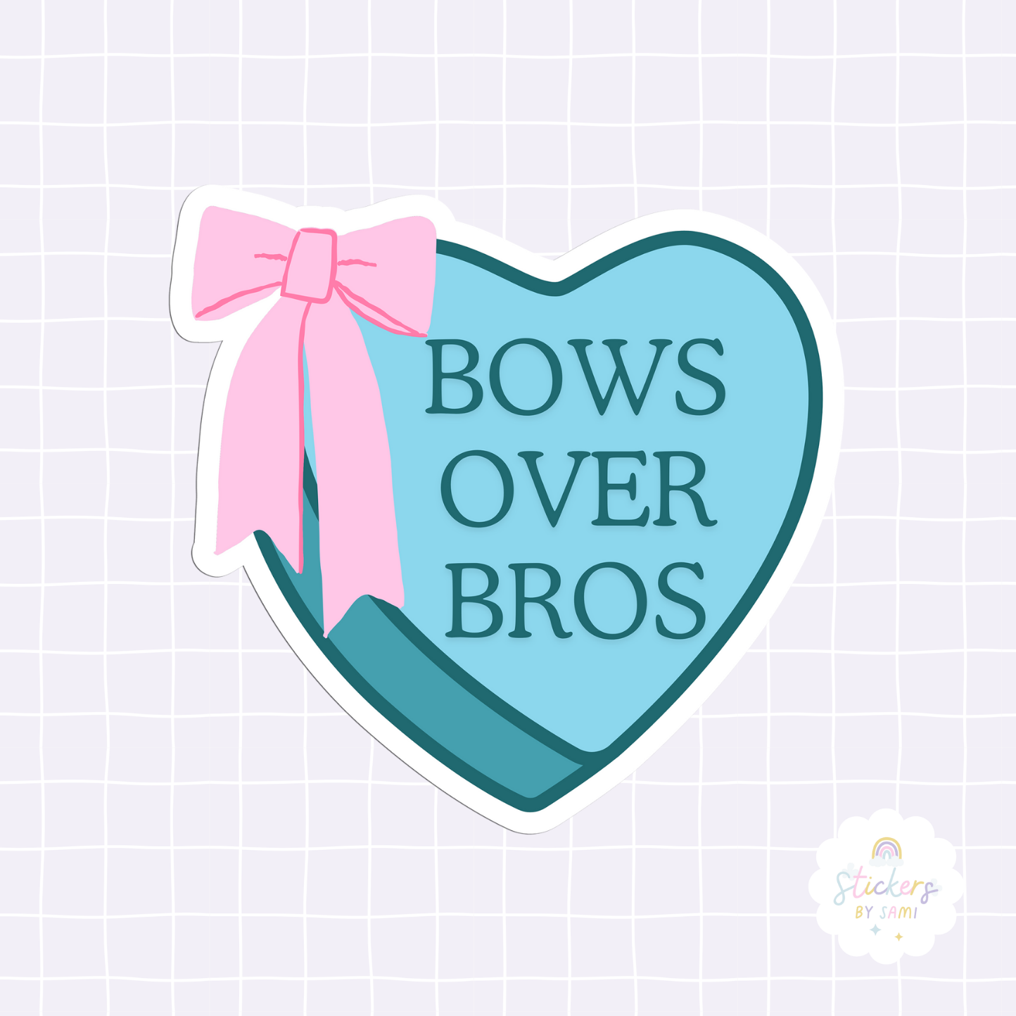 Bows Over Bros Sticker