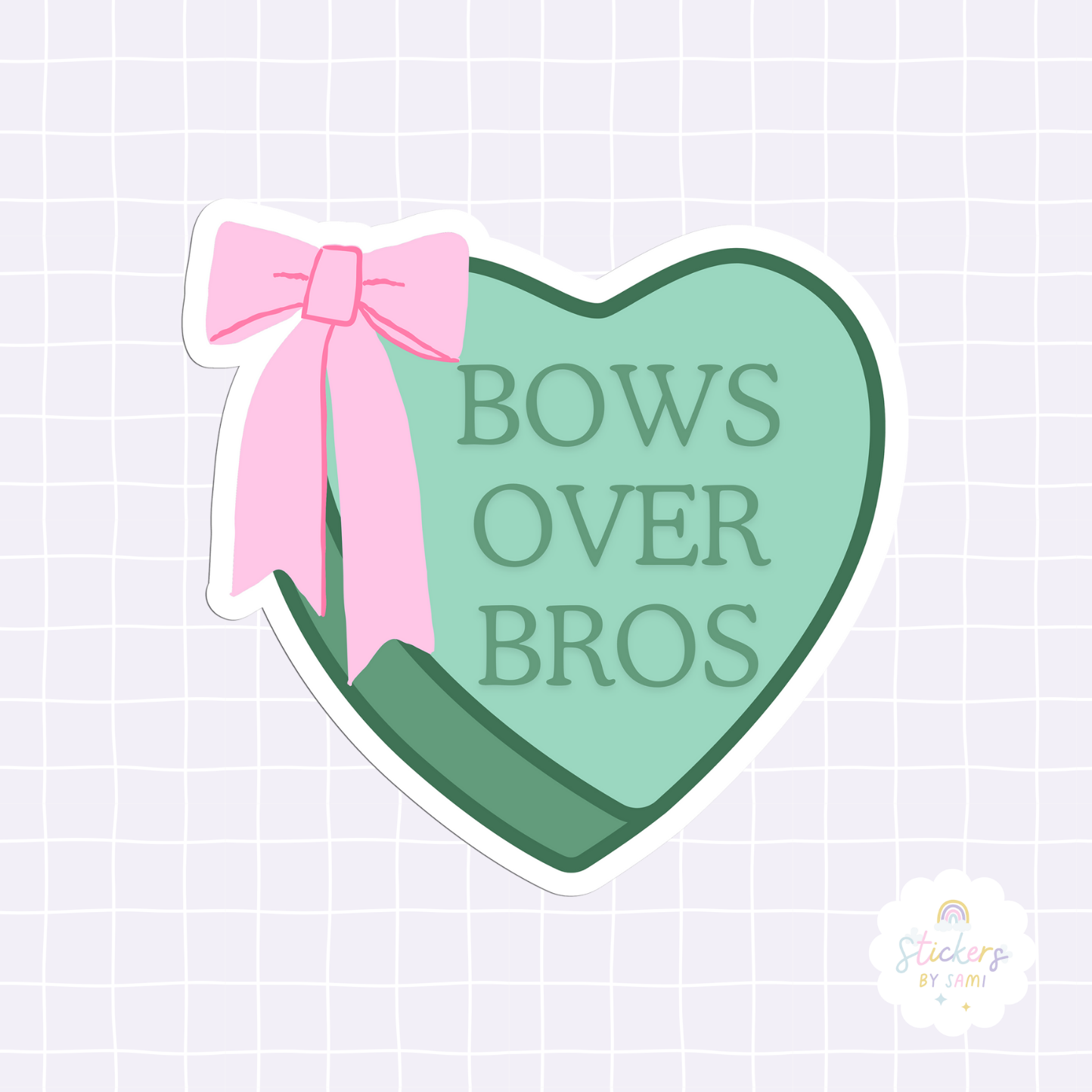 Bows Over Bros Sticker